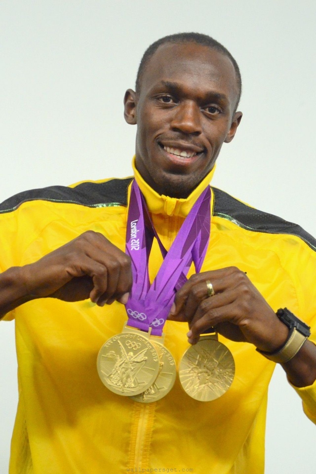 Usain Bolt Jamaica Sprinting Champion Athletes London Olympic Games