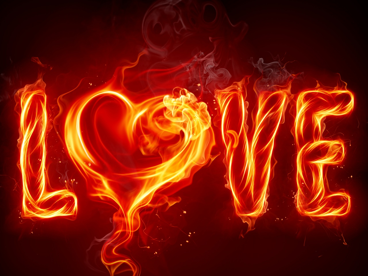 Valentines Day Love Fire