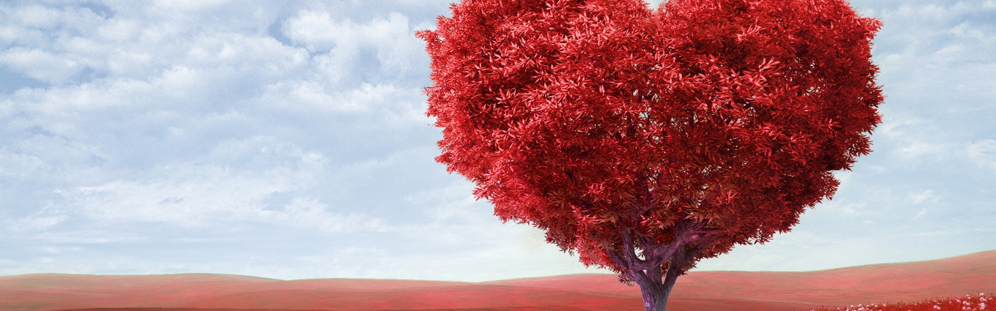 Valentines - Love Romance Heart Tree