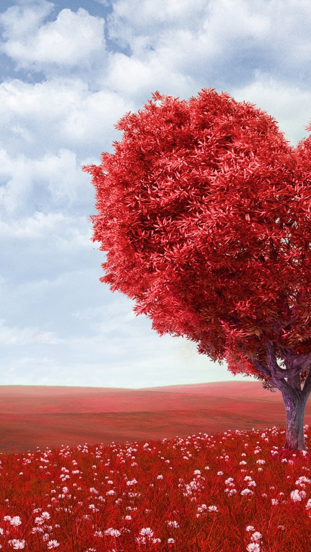Valentines - Love Romance Heart Tree