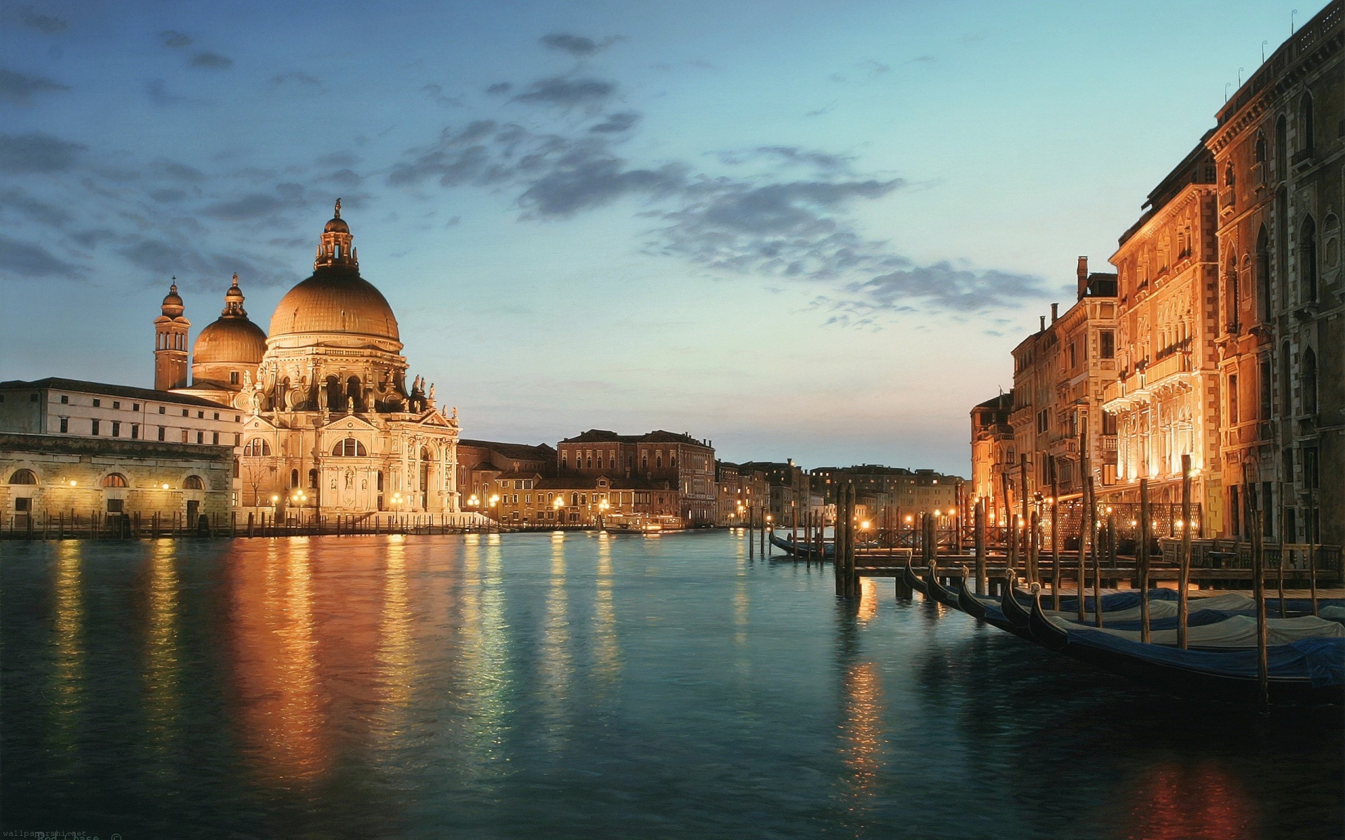 Venice - Grand Canal And Cathedral 