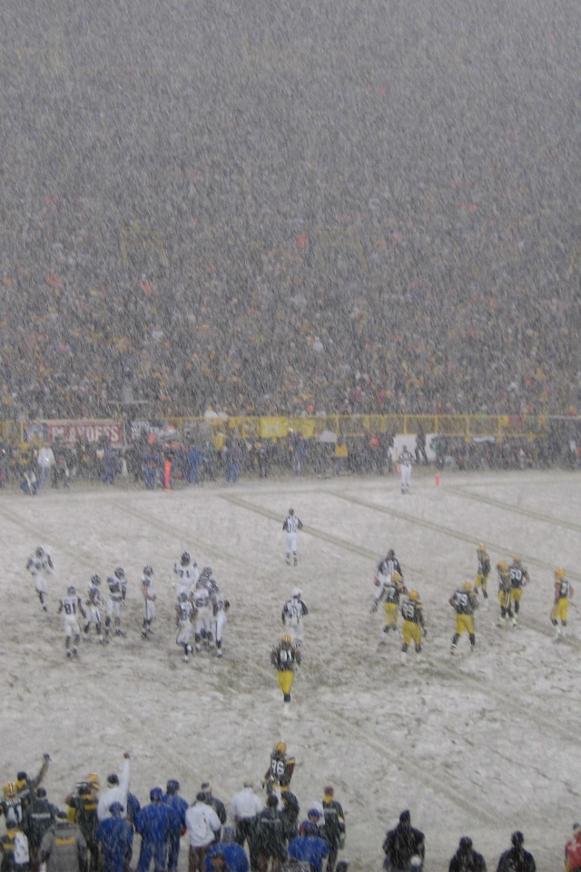 Vikings Vs Packers And Snow Blizzard
