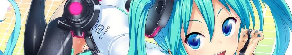 Vocaloid Girl Headphones Cute Smile Anime