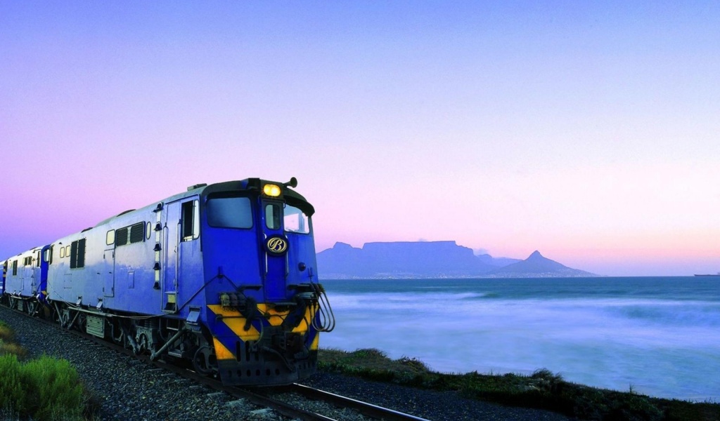 Volcano Seashore Train Tracks Natural Landscapes