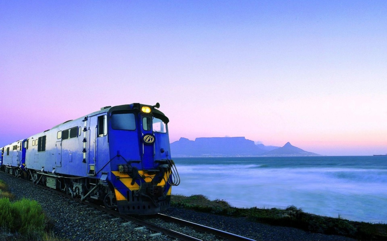 Volcano Seashore Train Tracks Natural Landscapes