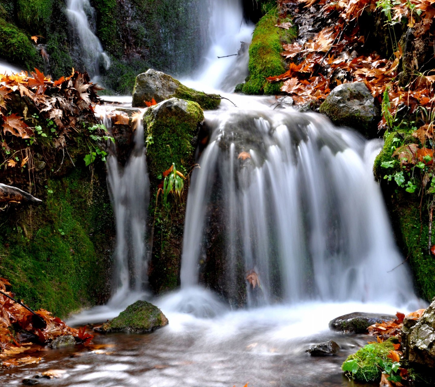 Waterfalls Thessaly Greece Nature Landscapes