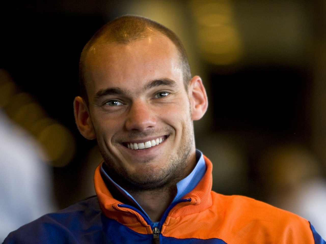 Wesley Sneijder Dutch Football Athlete Smile