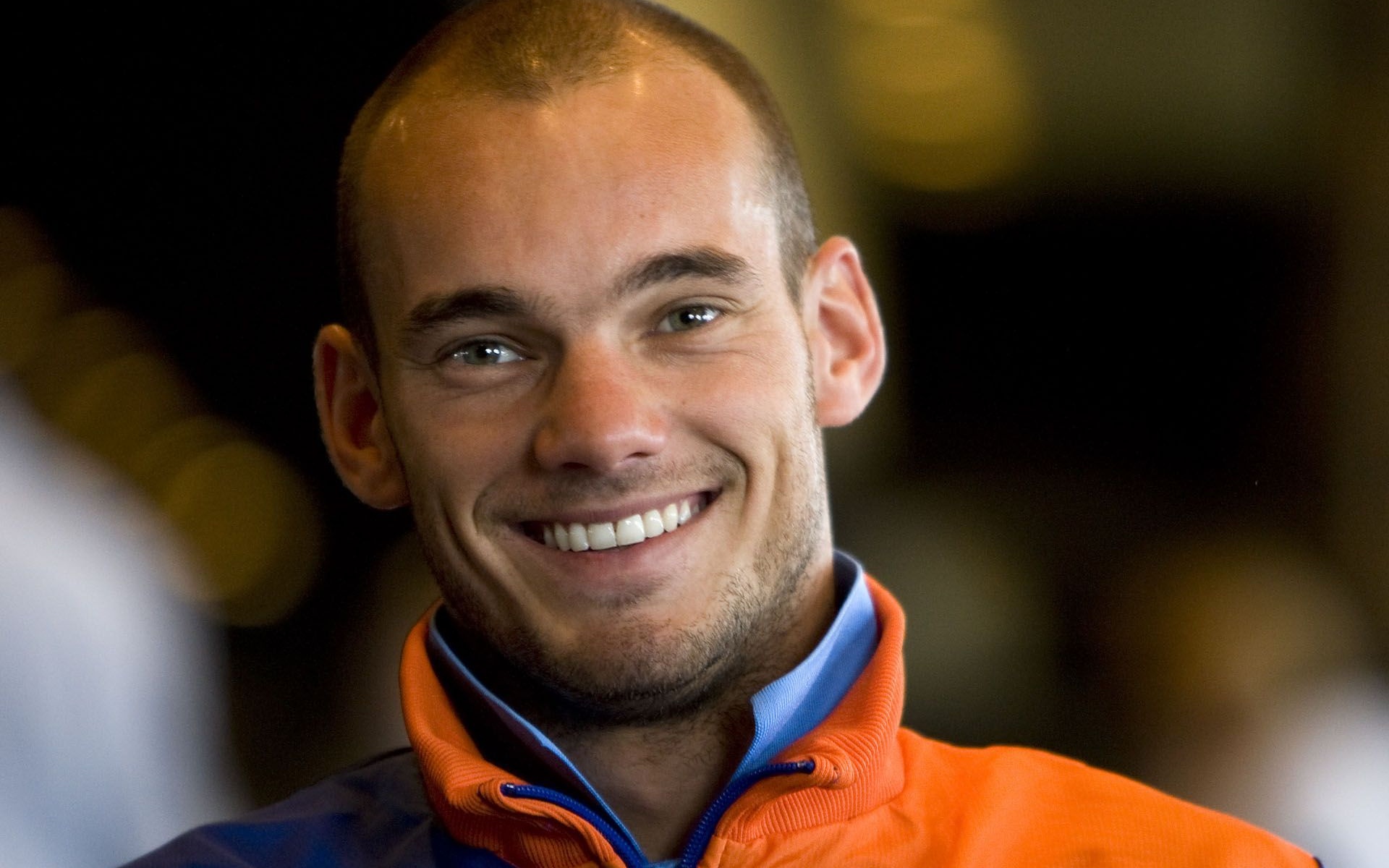 Wesley Sneijder Dutch Football Athlete Smile