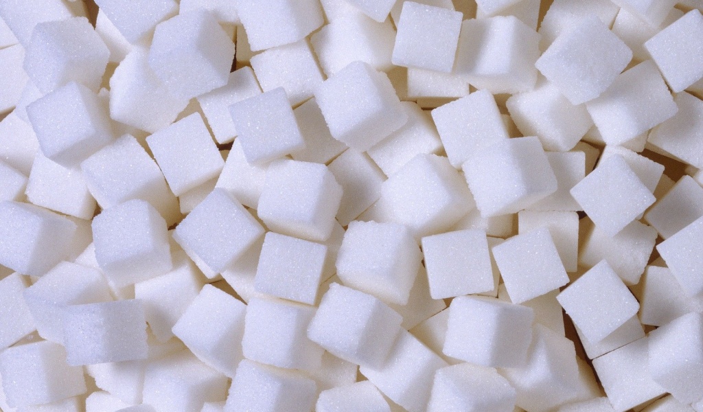 White Food Sugar Cubes