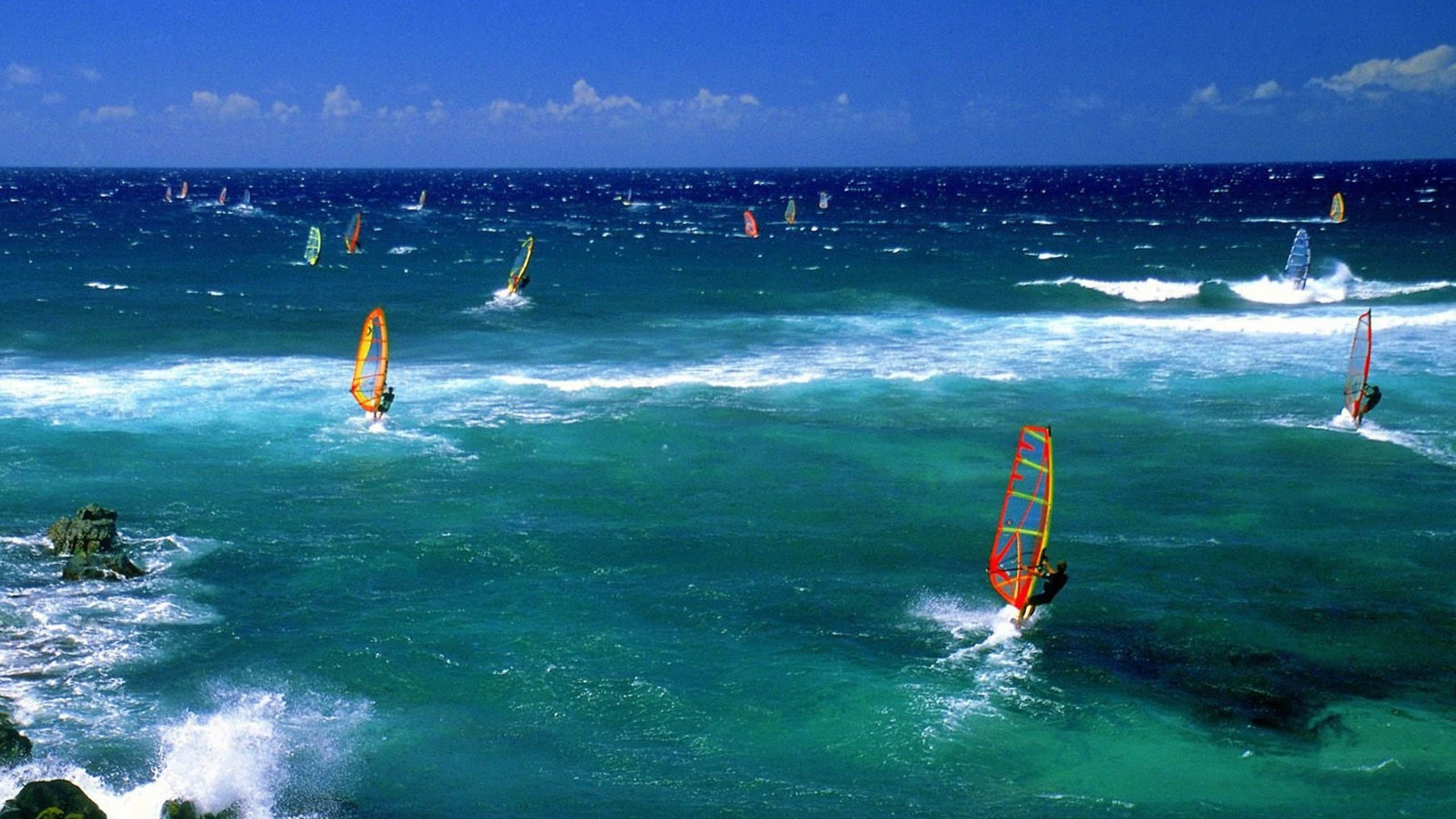 Wind Surfing Surfer Maui