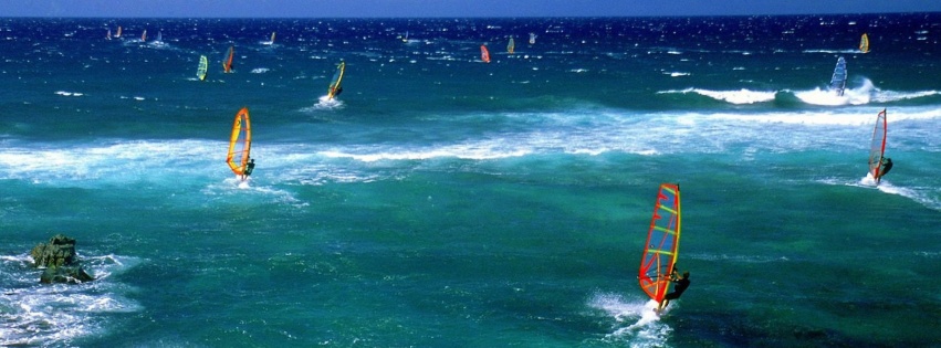 Wind Surfing Surfer Maui