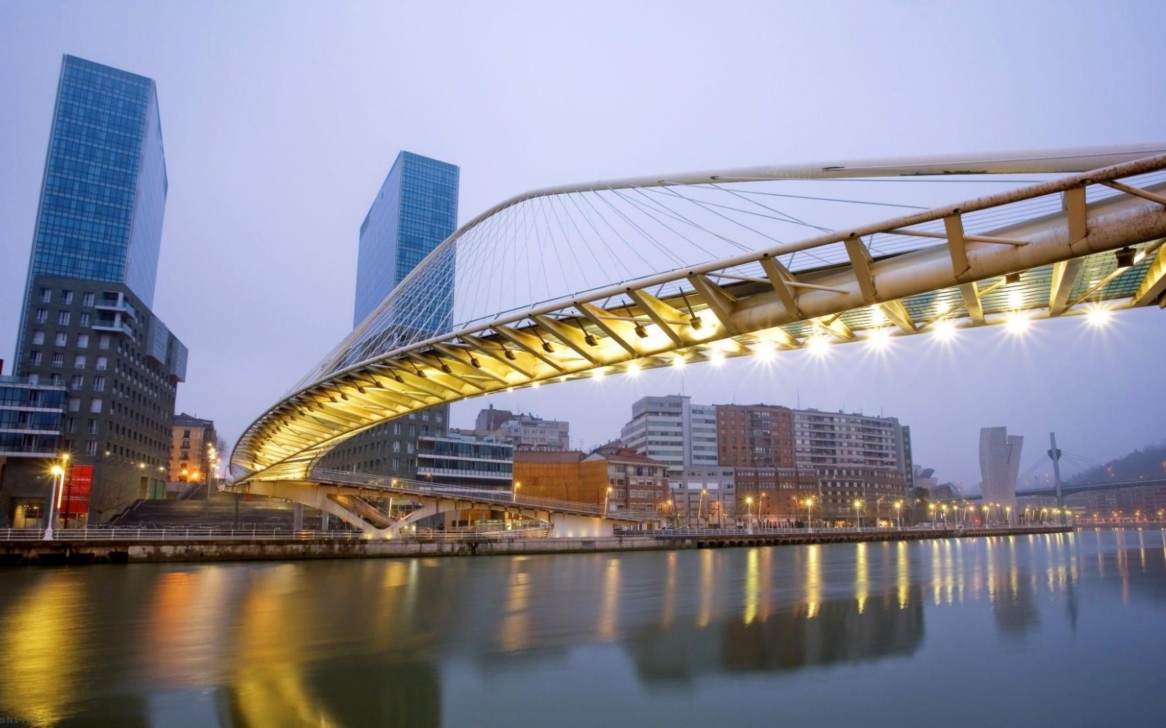 Wonderful Architecture Bilbao Bridge