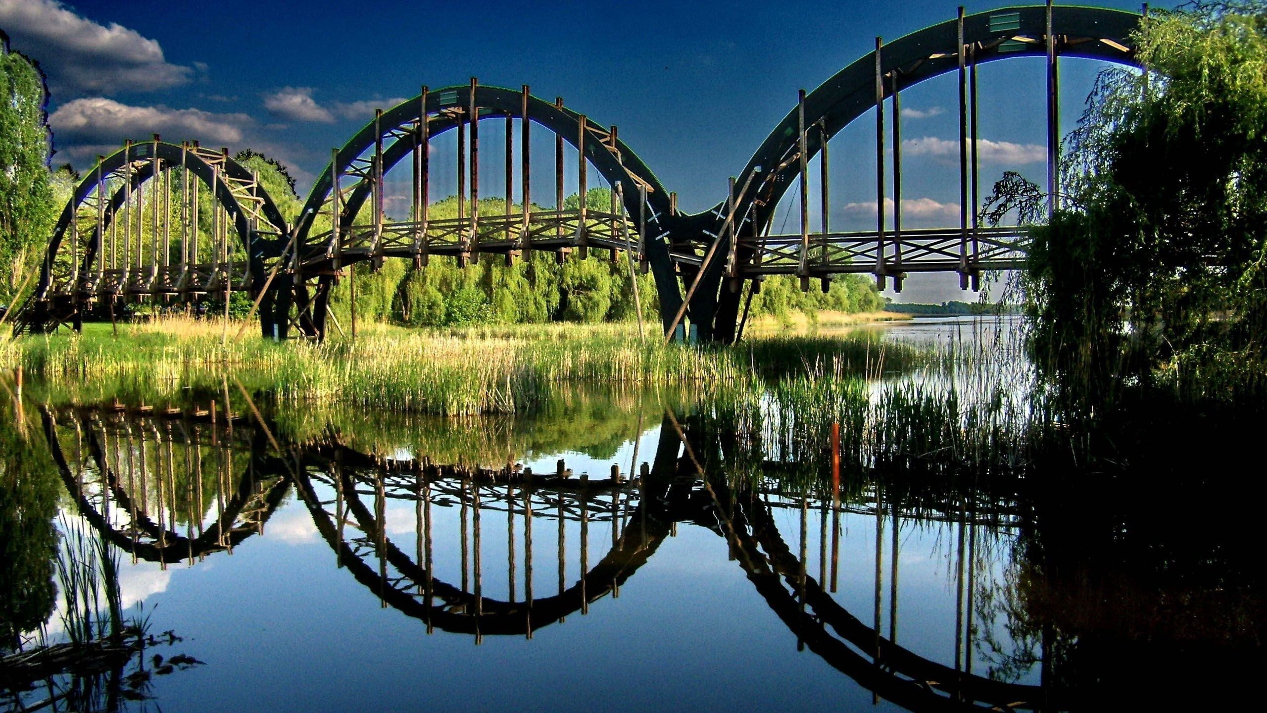 Wooden Bridge Balaton Zala County Hungary