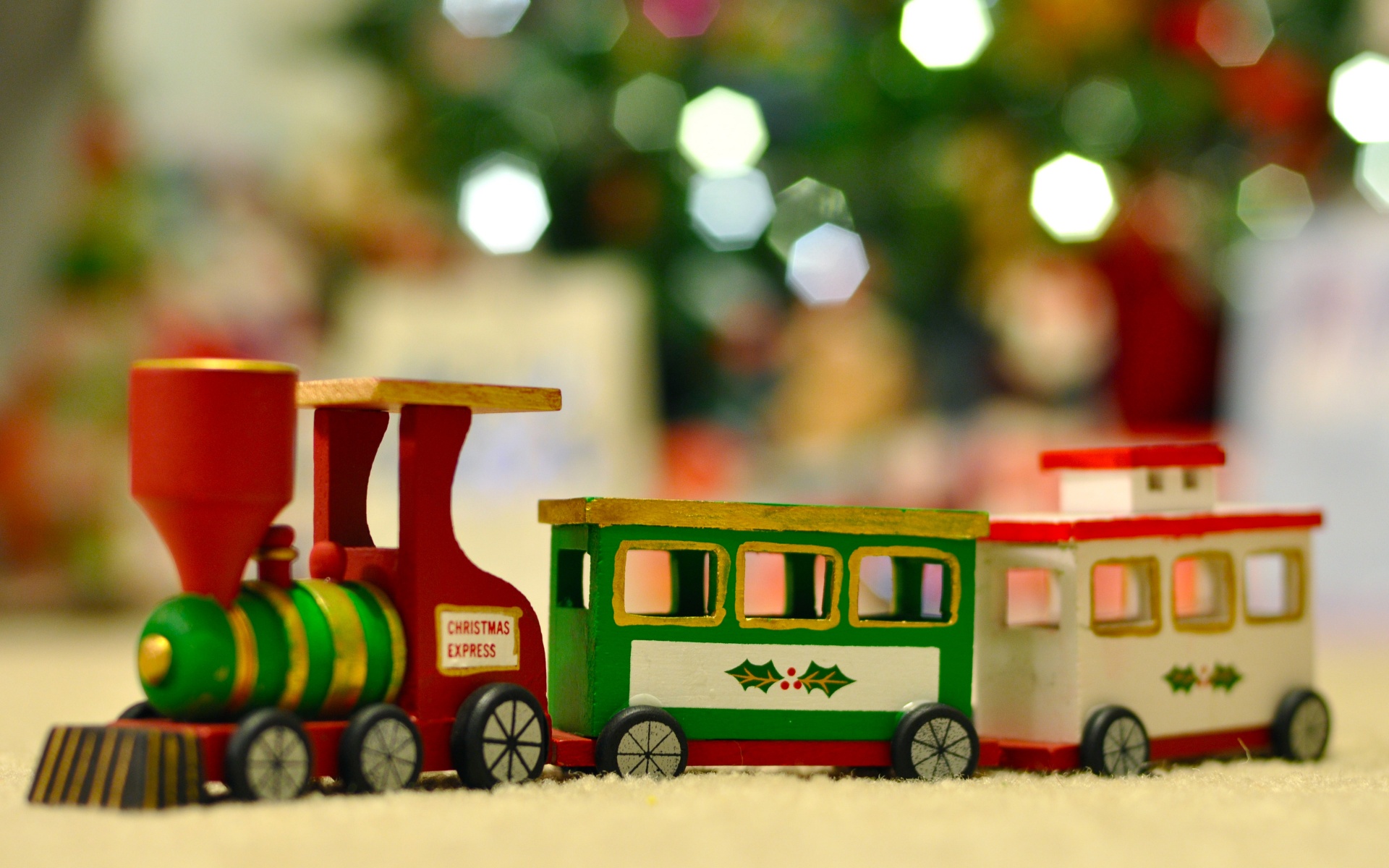 Wooden Christmas Train