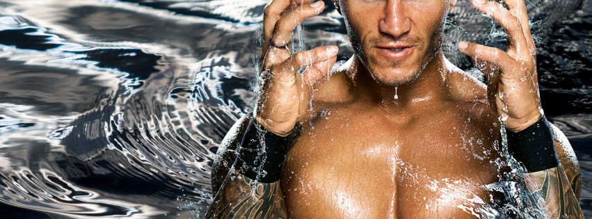 Wwe Superstar Randy Orton Metalic Water