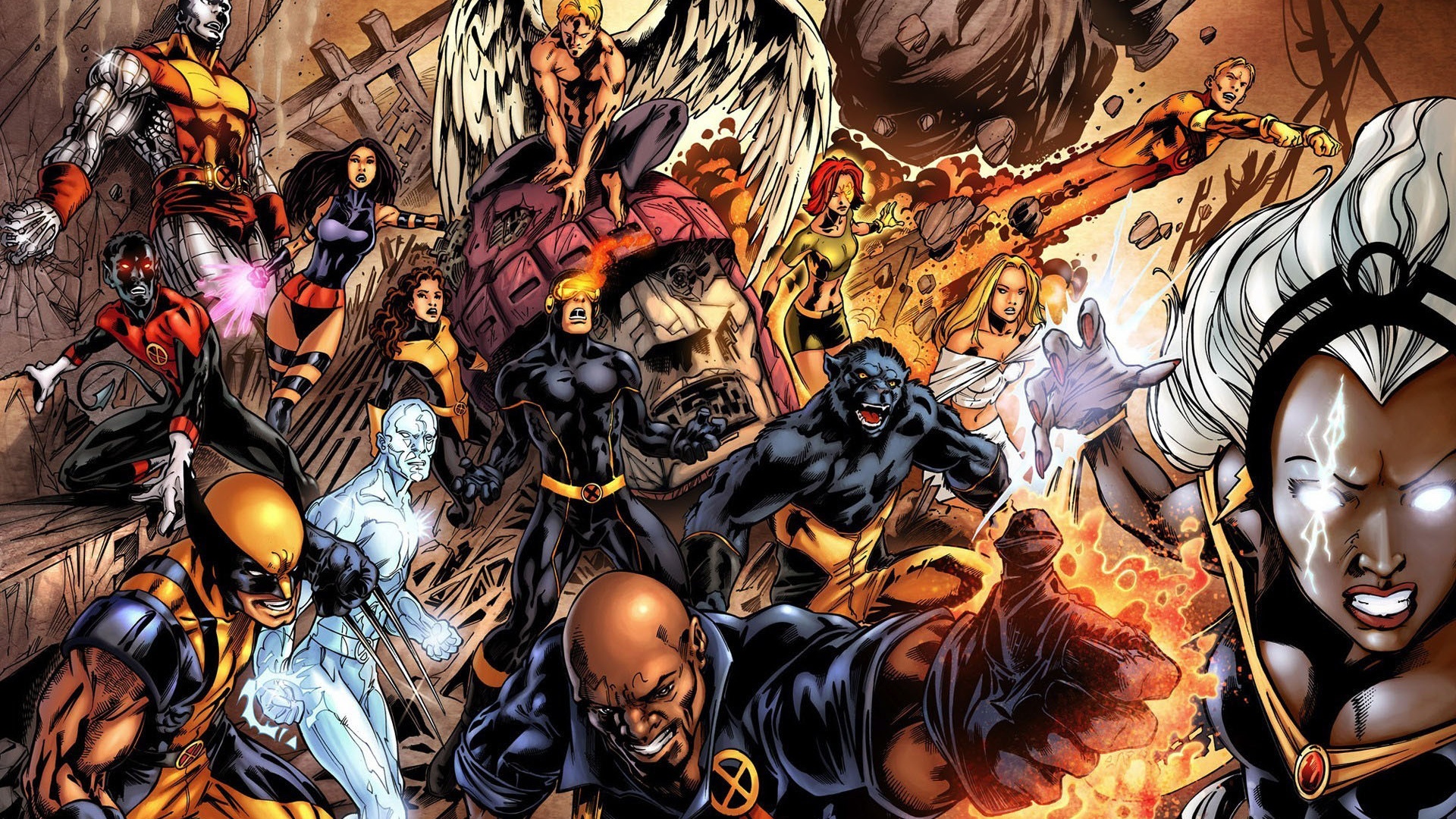 X Men Cartoon Desktop