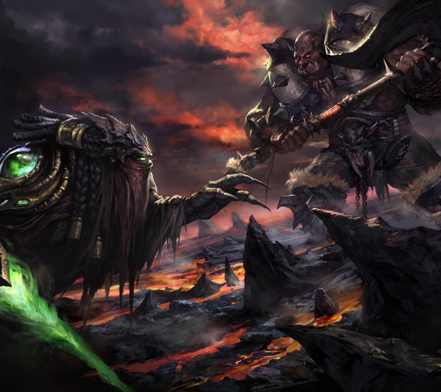 Zeratul Vs Orc - Artwork