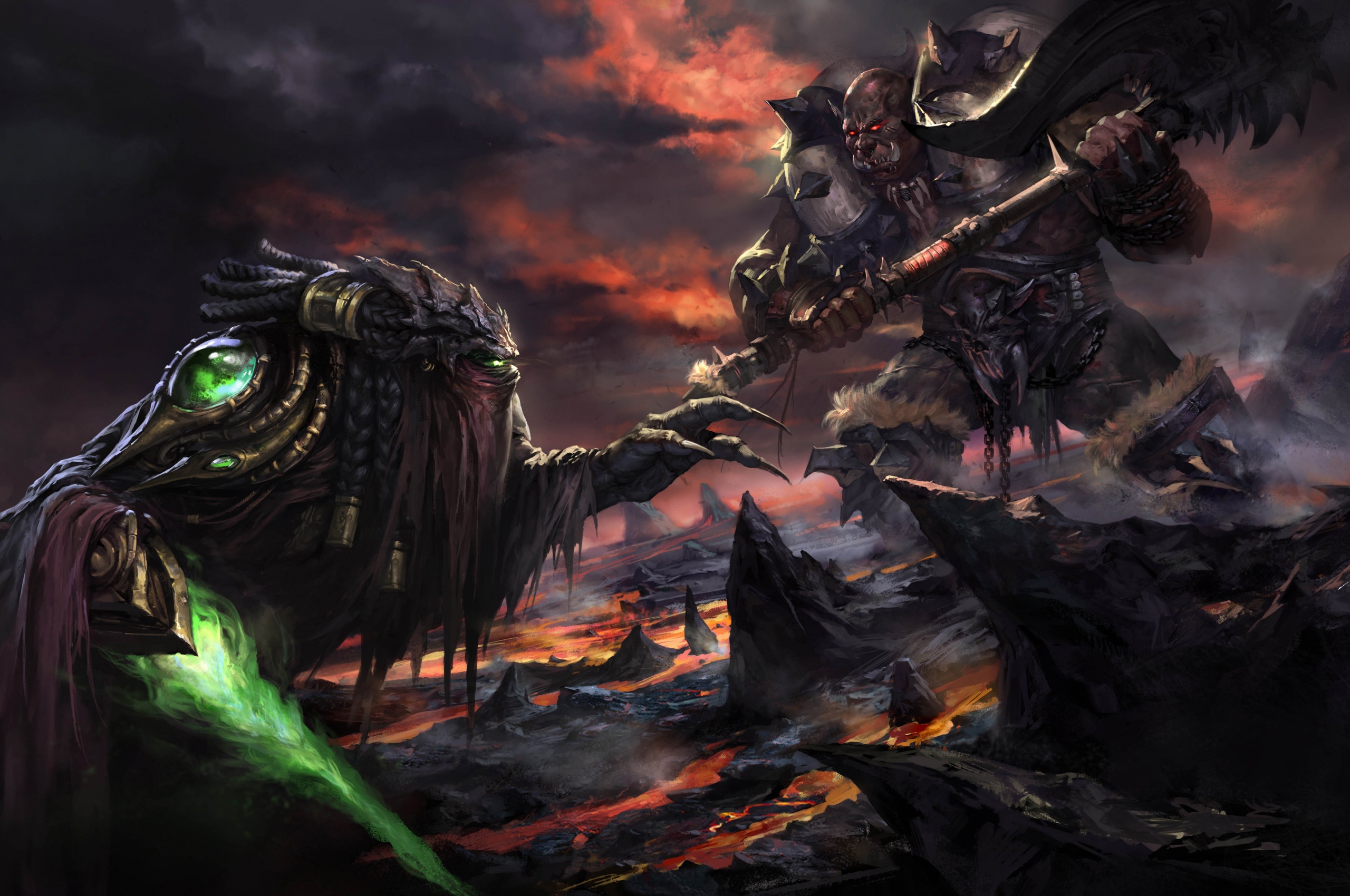 Zeratul Vs Orc - Artwork