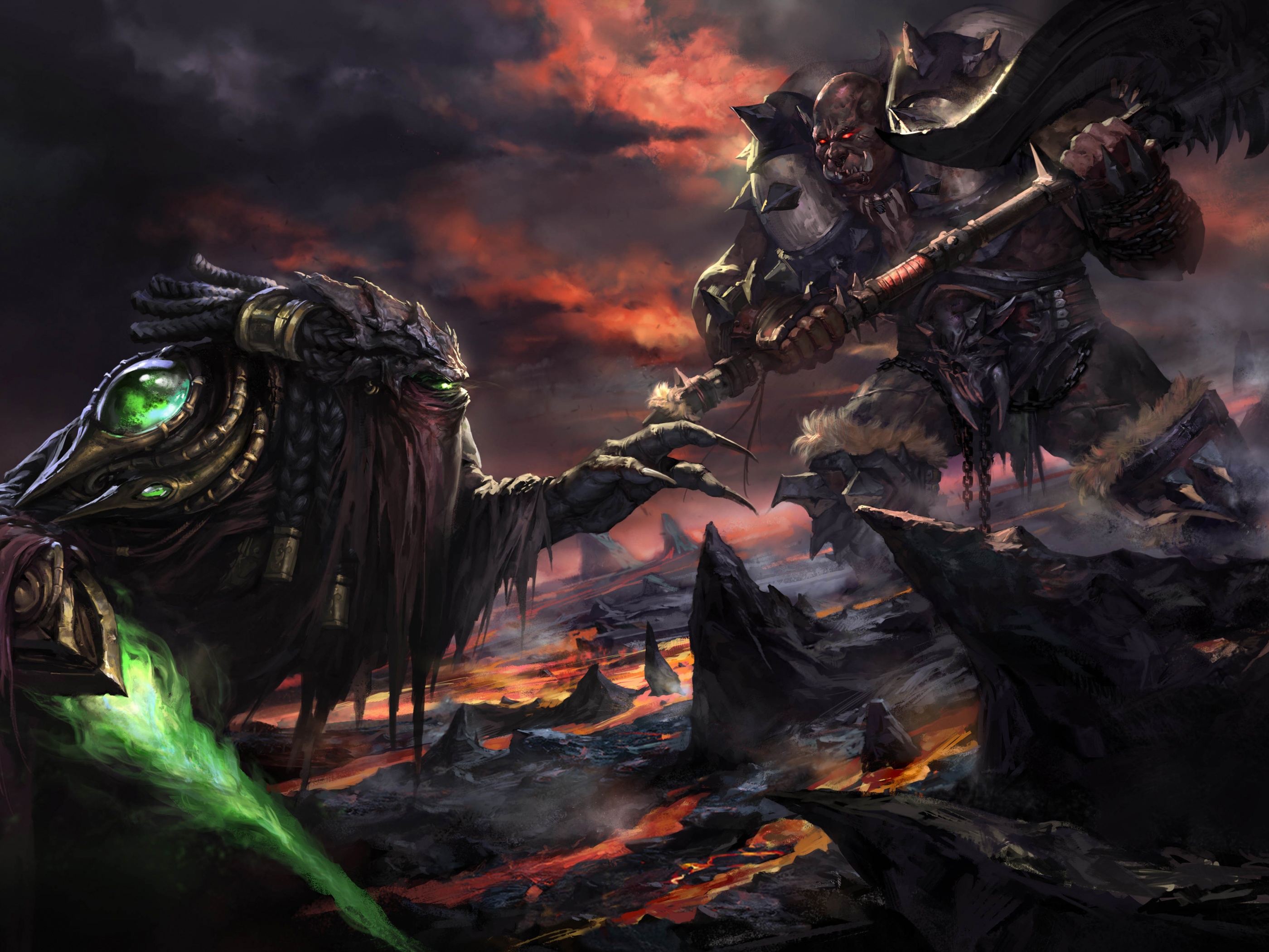 Zeratul Vs Orc - Artwork